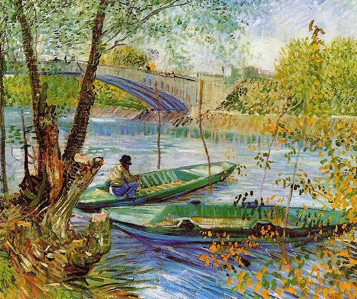 Fishing in the Spring, Vincent Van Gogh